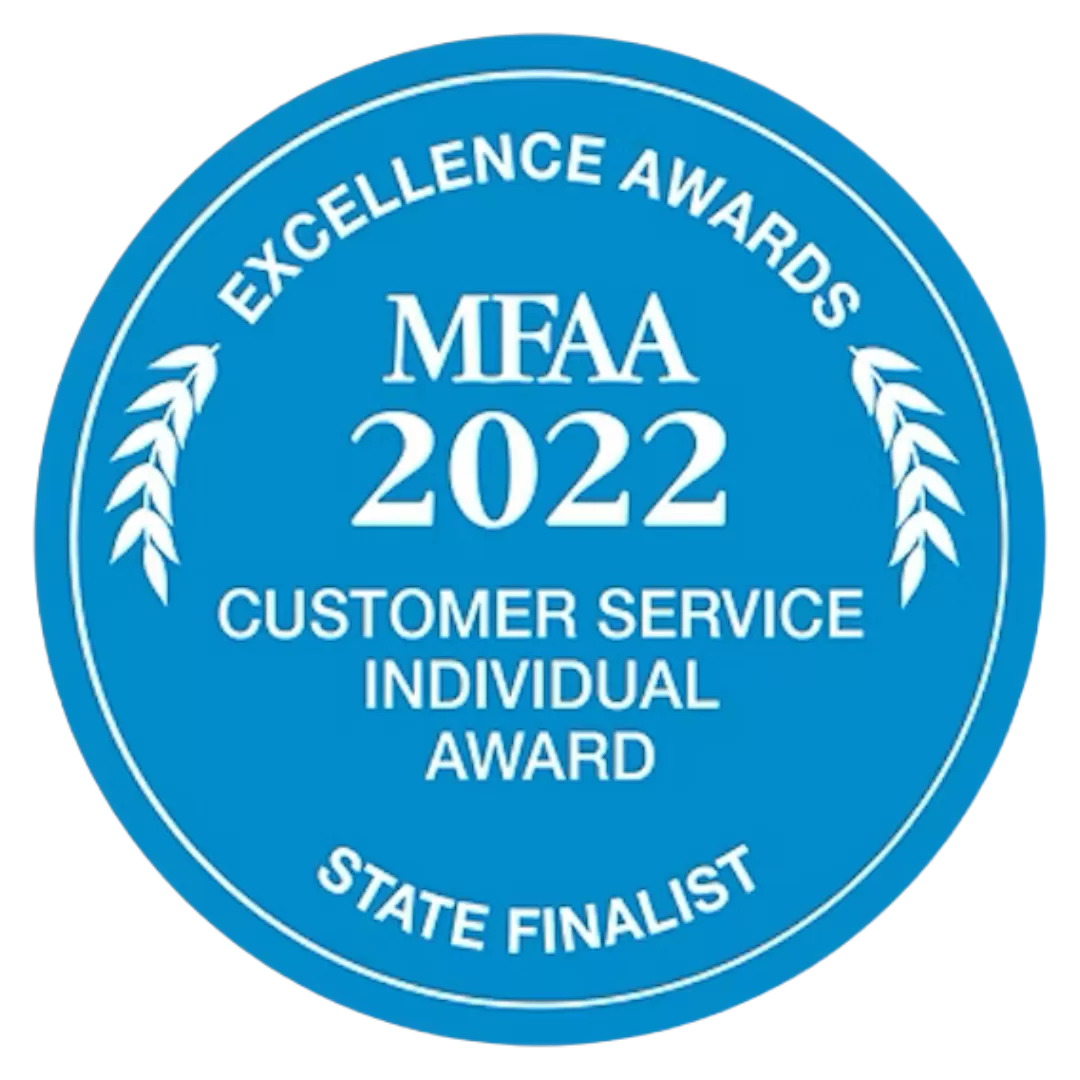 State Finalist 2022 Customer Service Individual Award