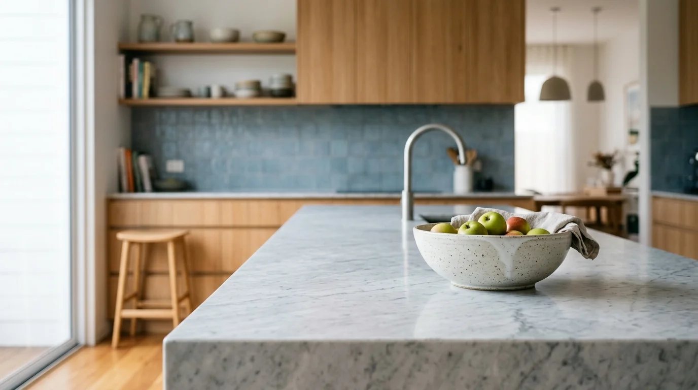 Modern kitchen marble