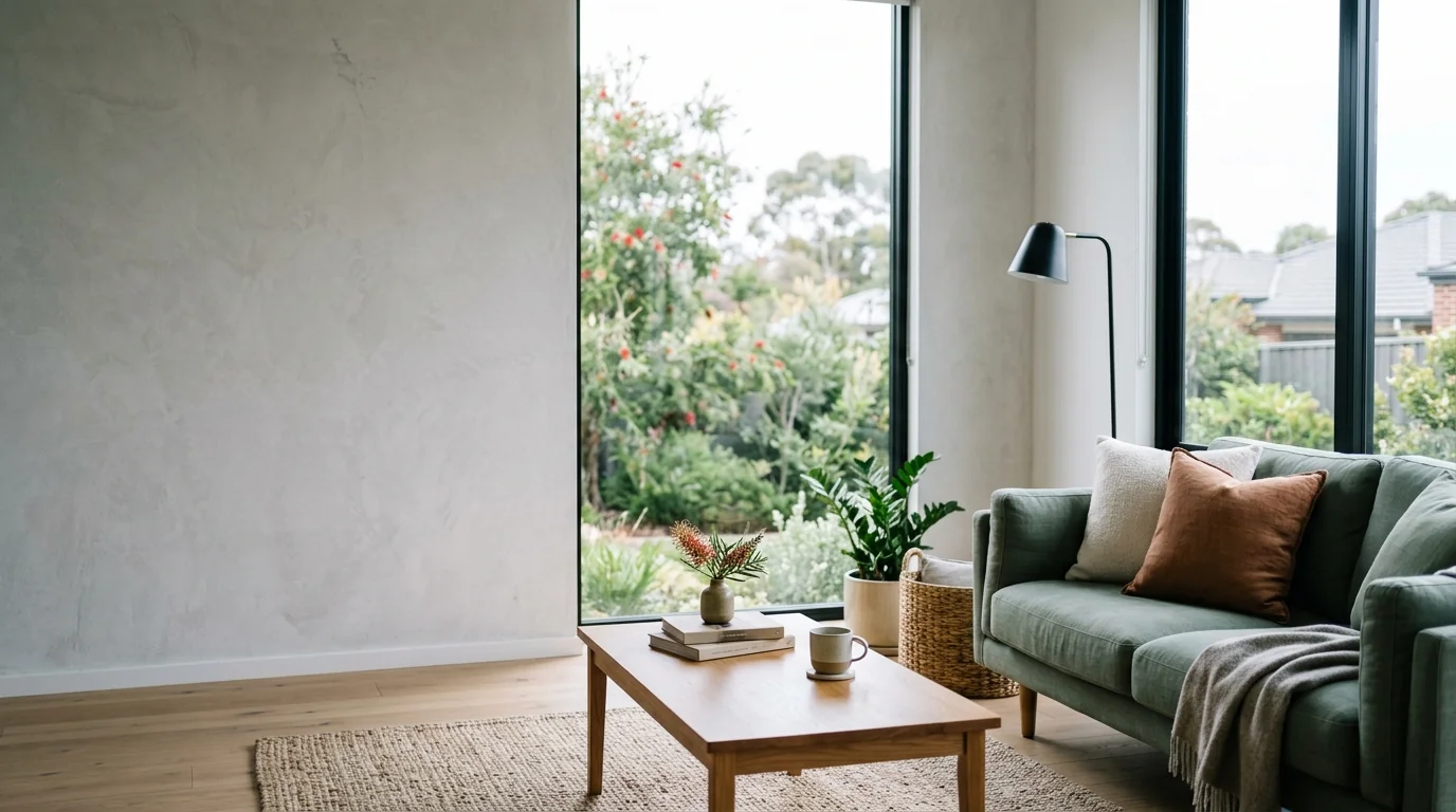 Modern living room laptop