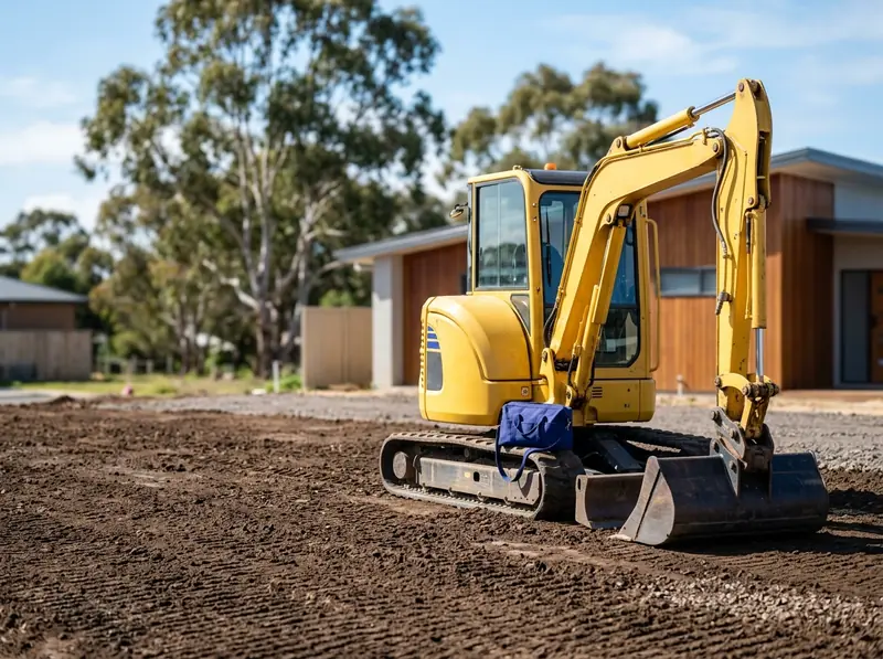 excavator job site