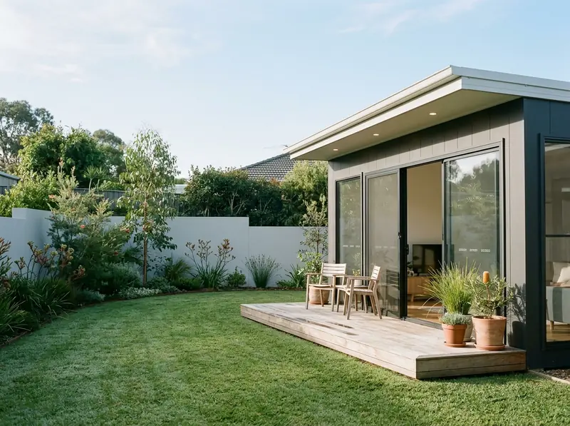 mortgage broker helping clients finance a granny flat build on a residential property