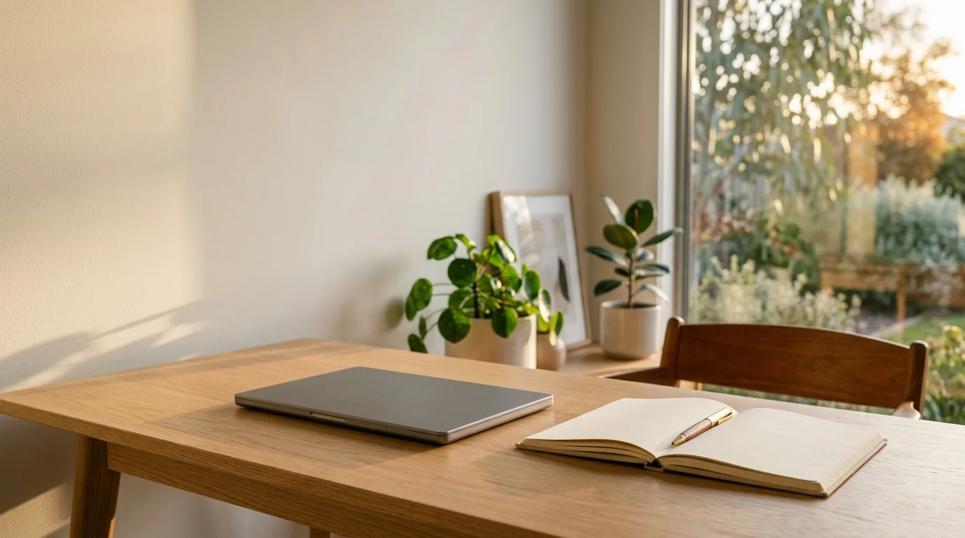 Home desk laptop